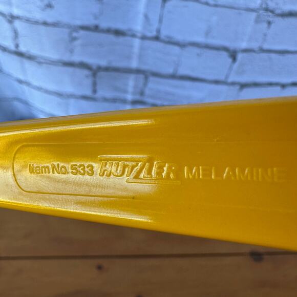 Preowned Hutzler Yellow Melamine Skimmer 12 Inch Non Stick Glossy  Finish  Spoon - Picture 9 of 9